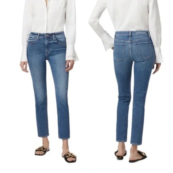 FAVORITE DAUGHTER The Erin High Rise Slim Straight Jeans Size 32 Inseam 27” EUC - Picture 1 of 13